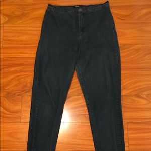 Forever 21 High Waisted Dark Wash Jeans